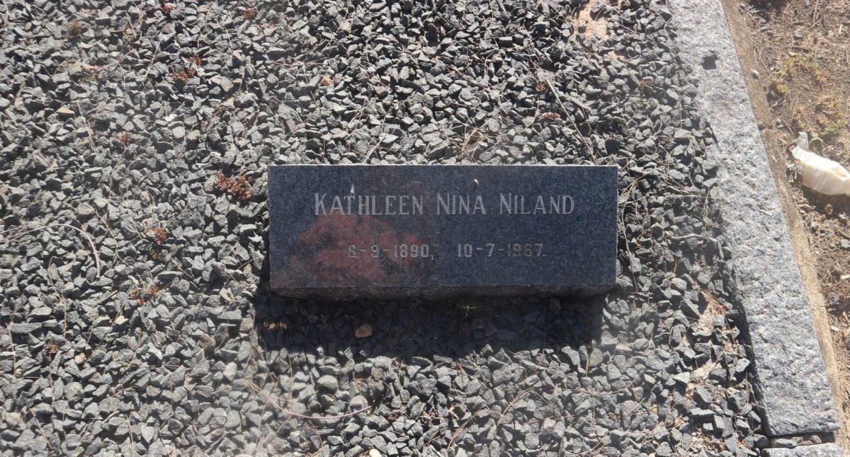 NILAND Kathleen Nina 1890-1967