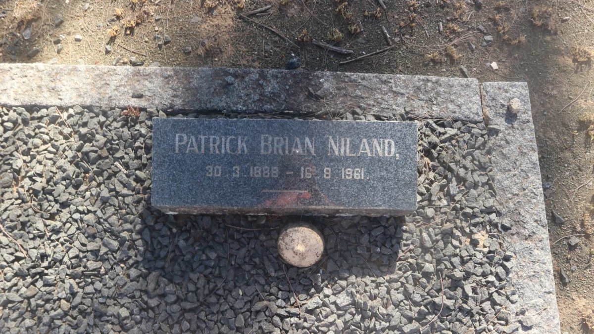 NILAND Patrick Brian 1888-1961