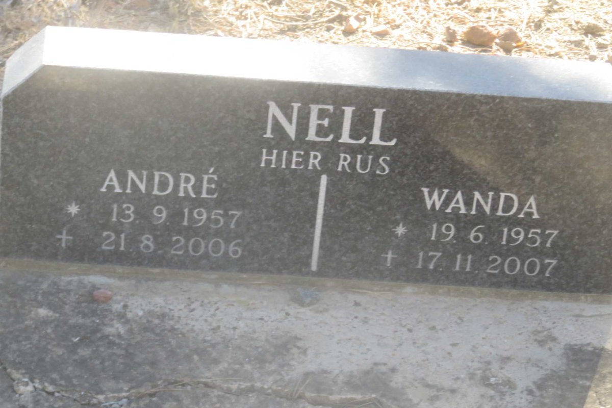NELL André 1957-2006 &amp; Wanda 1957-2007