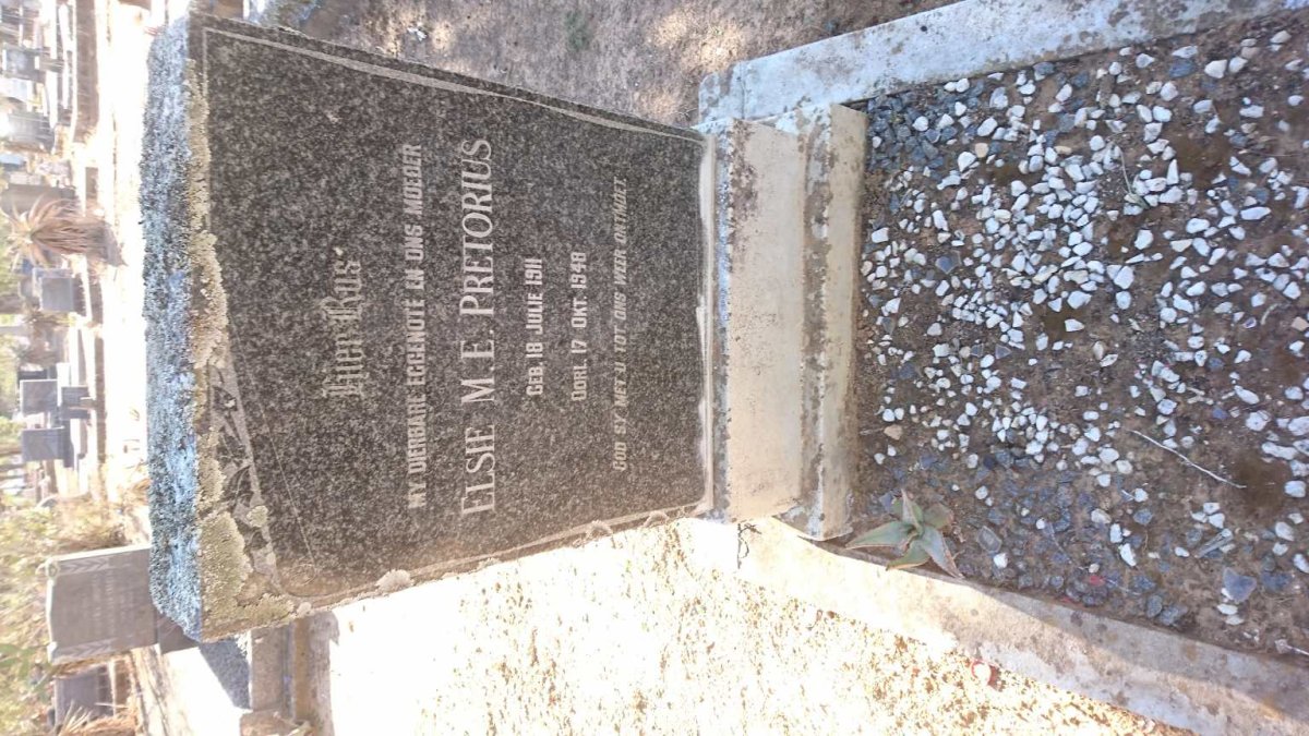 PRETORIUS Elsie M.E. 1911-1948