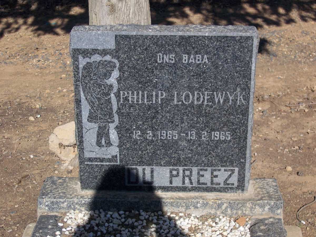 PREEZ Philip Lodewyk, du 1965-1965
