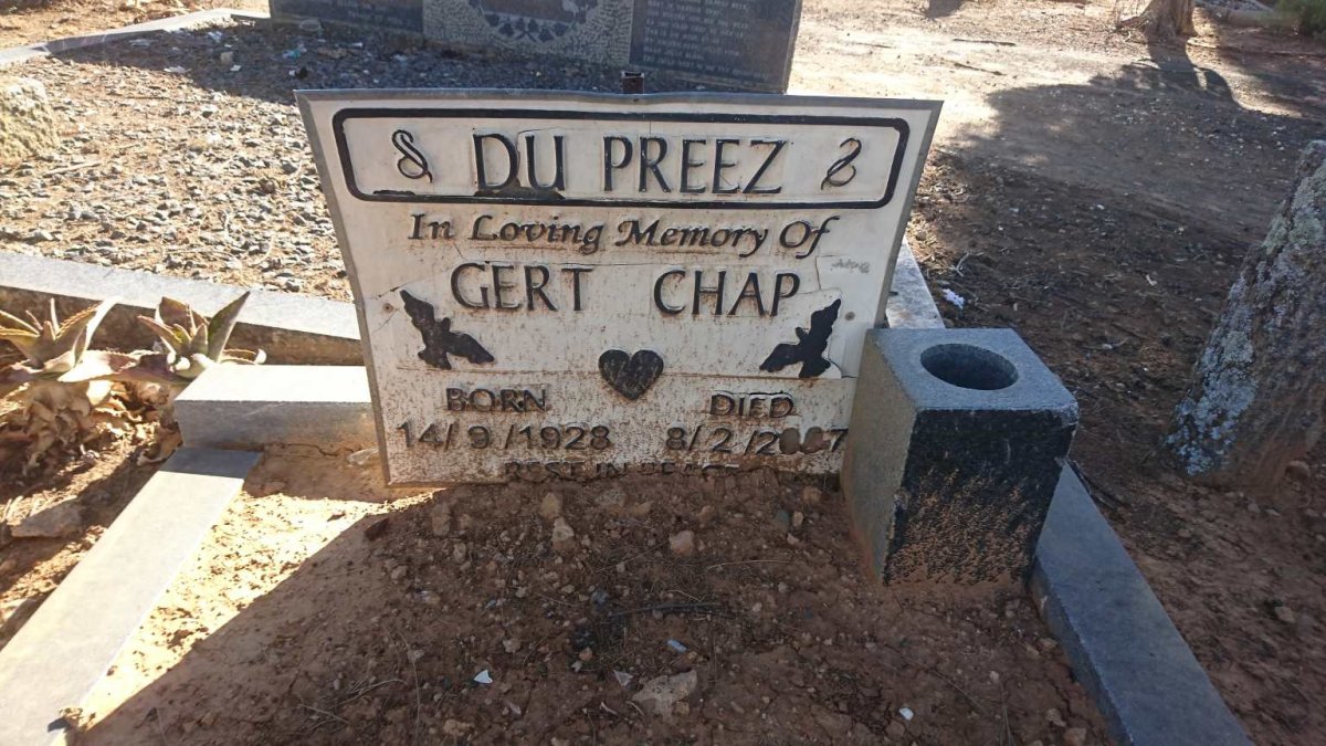 PREEZ Gert Chap, du 1928-2007
