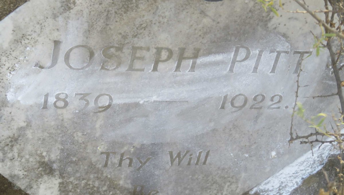 PITT Joseph 1839-1922 &amp; Charlotte Elizabeth BLACKBEARD 1843-1906 