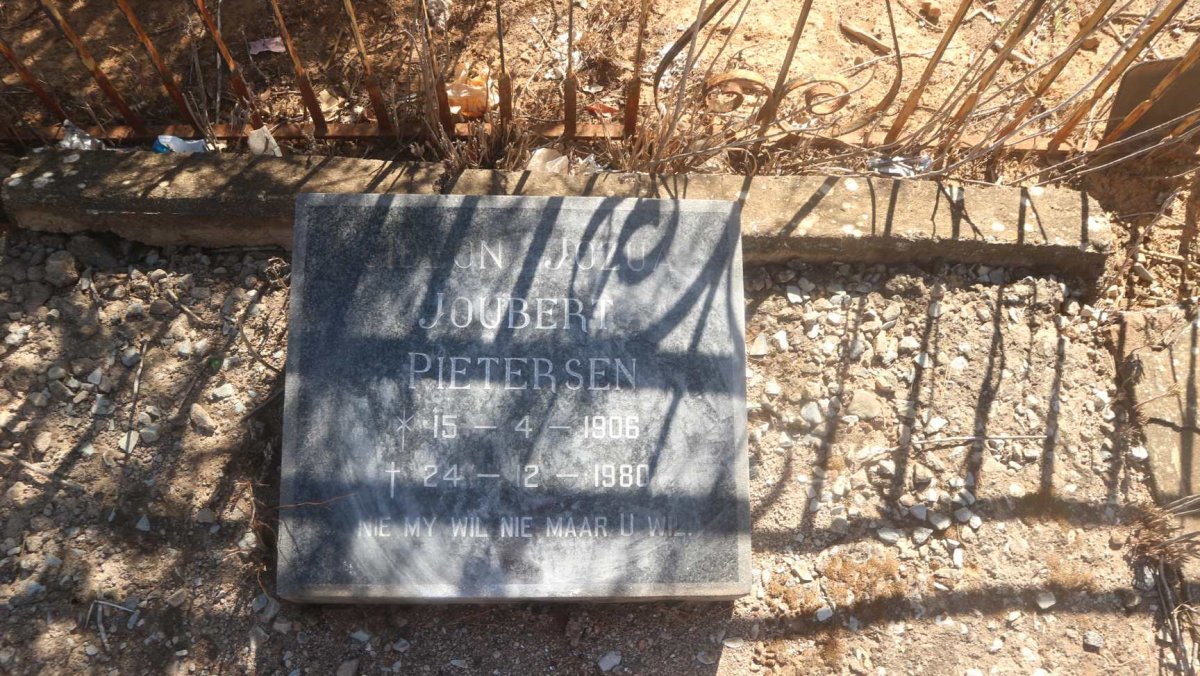 PIETERSEN Gideon Jozua Joubert 1906-1980