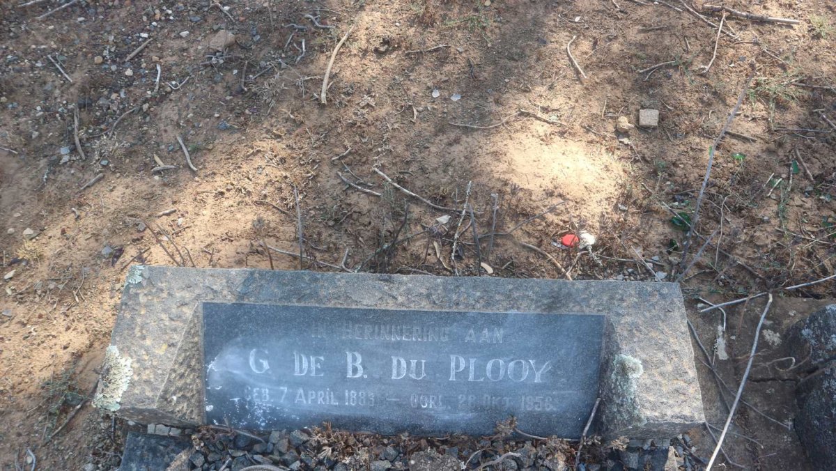 PLOOY G. de B., du 1889-1956