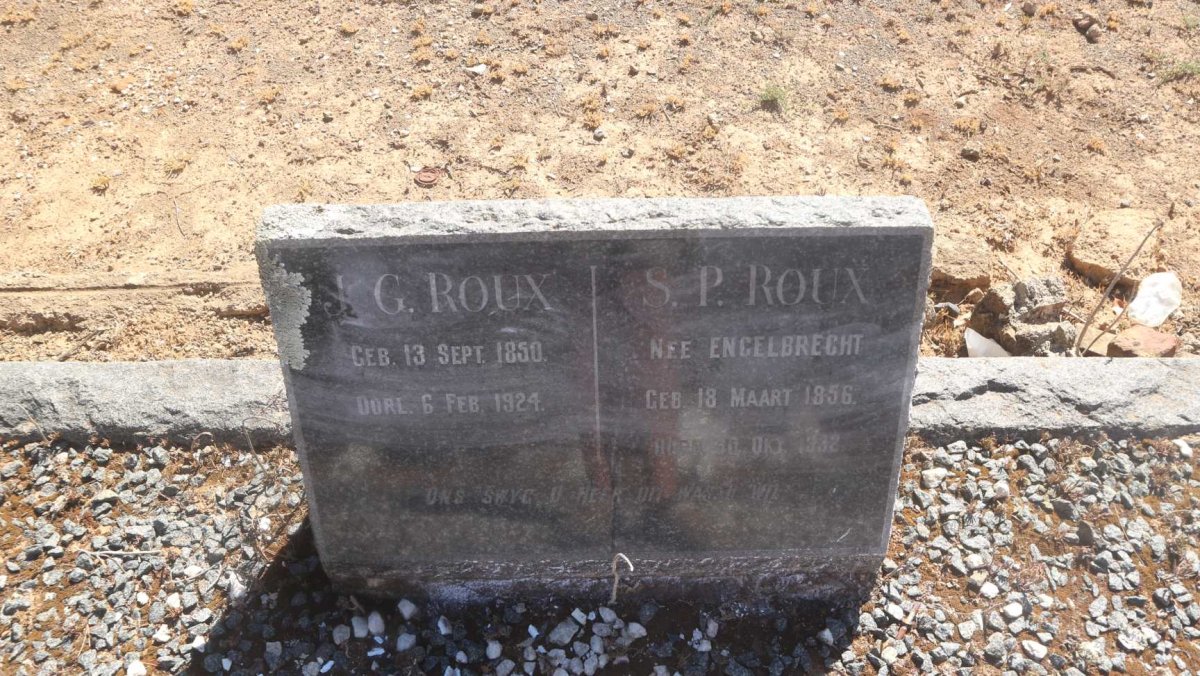 ROUX J.G. 1850-1924 &amp; S.P. ENGELBRECHT 1856-1932