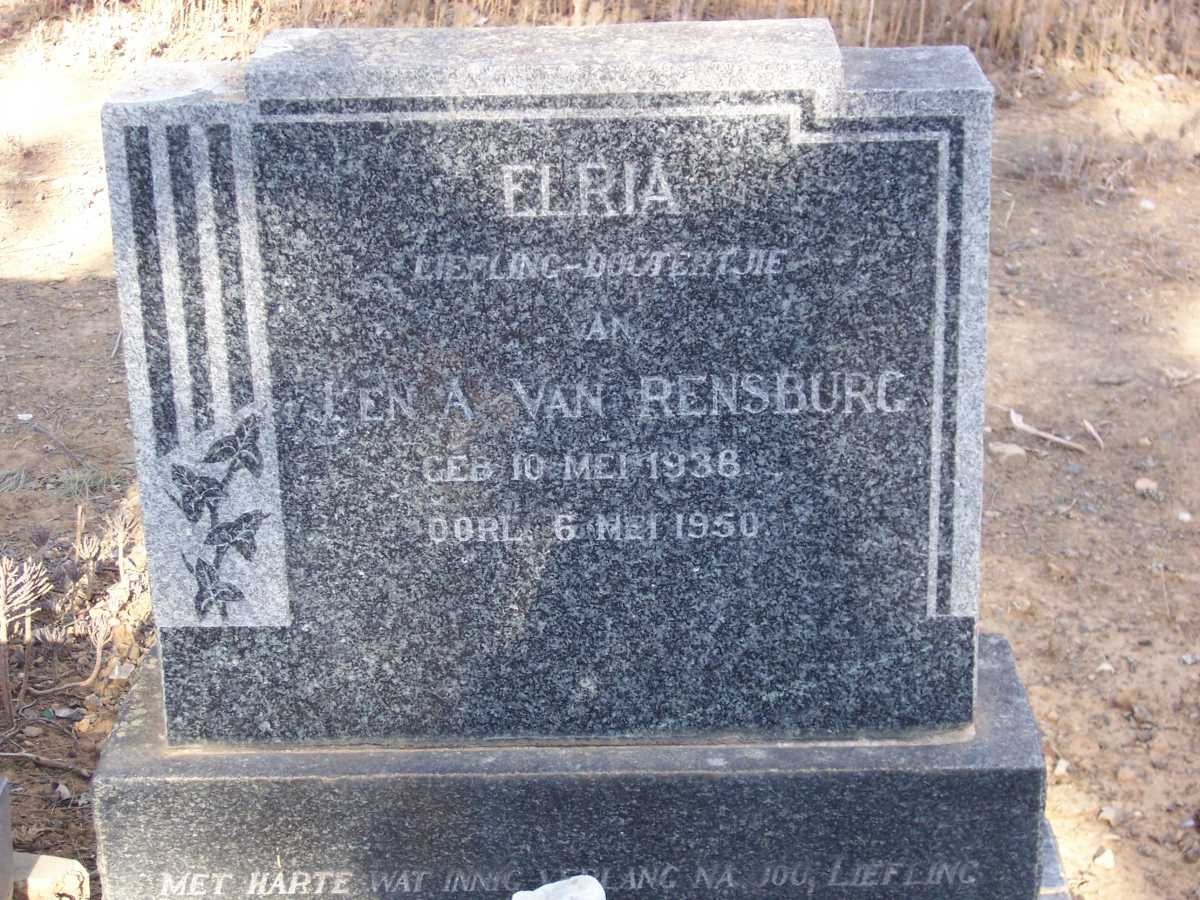 RENSBURG Elria, van 1938-1950
