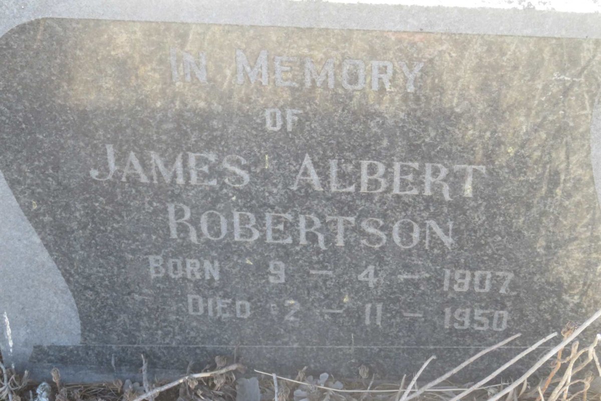 ROBERTSON James Albert 1907-1950