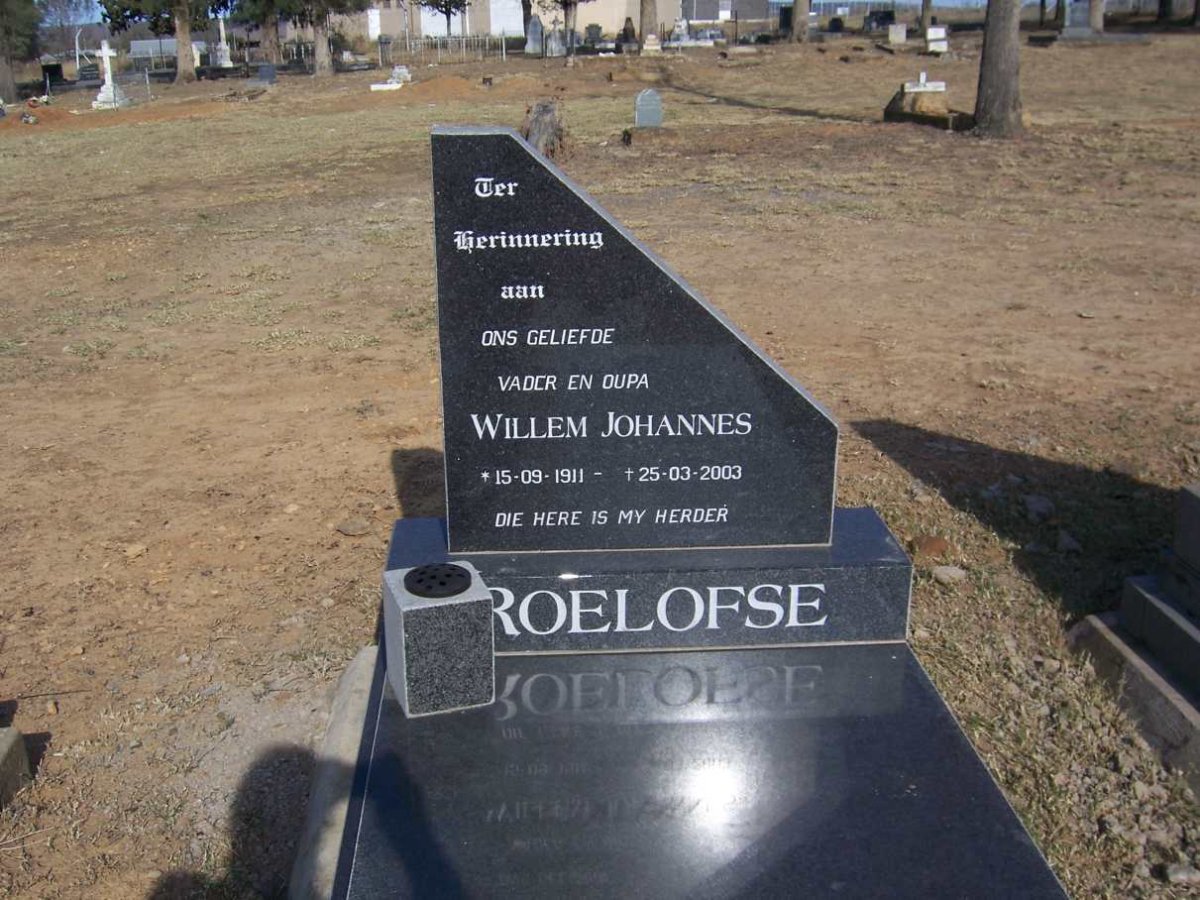 ROELOFSE Willem Johannes 1911-2003