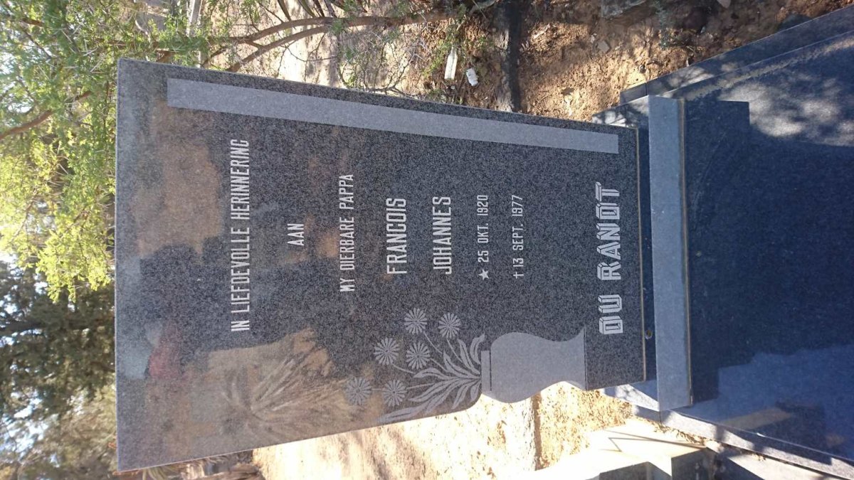 RANDT Francois Johannes, du 1920-1977