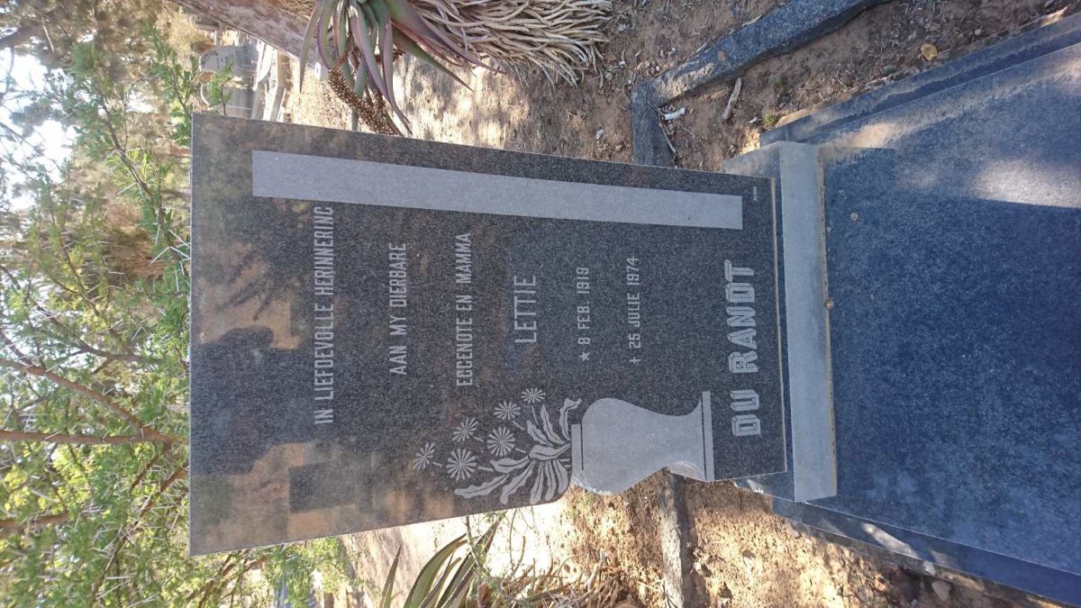 RANDT Lettie, du 1919-1974