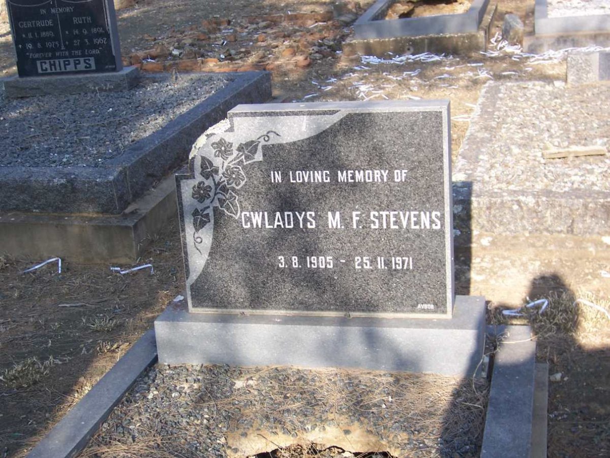 STEVENS Cwladys M.F. 1905-1971