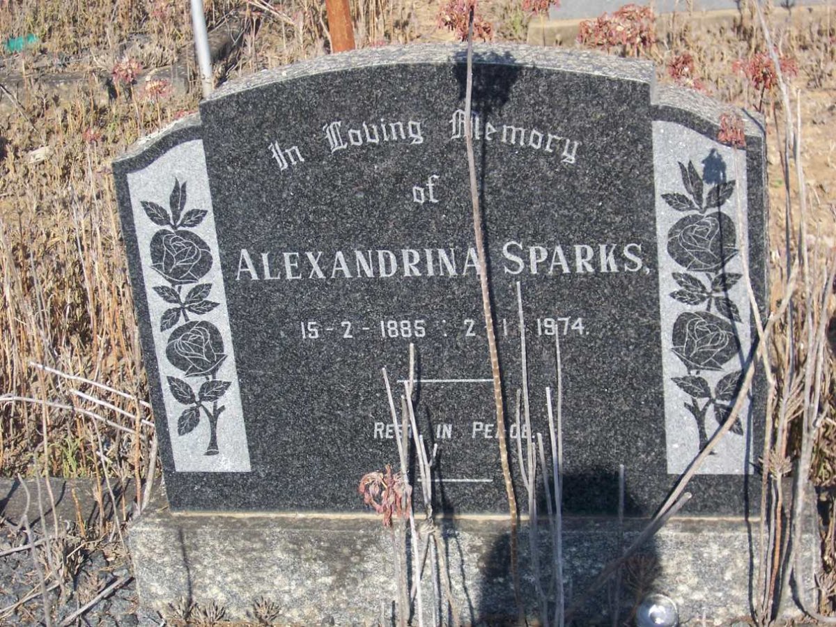 SPARKS Alexandrina 1885-1974