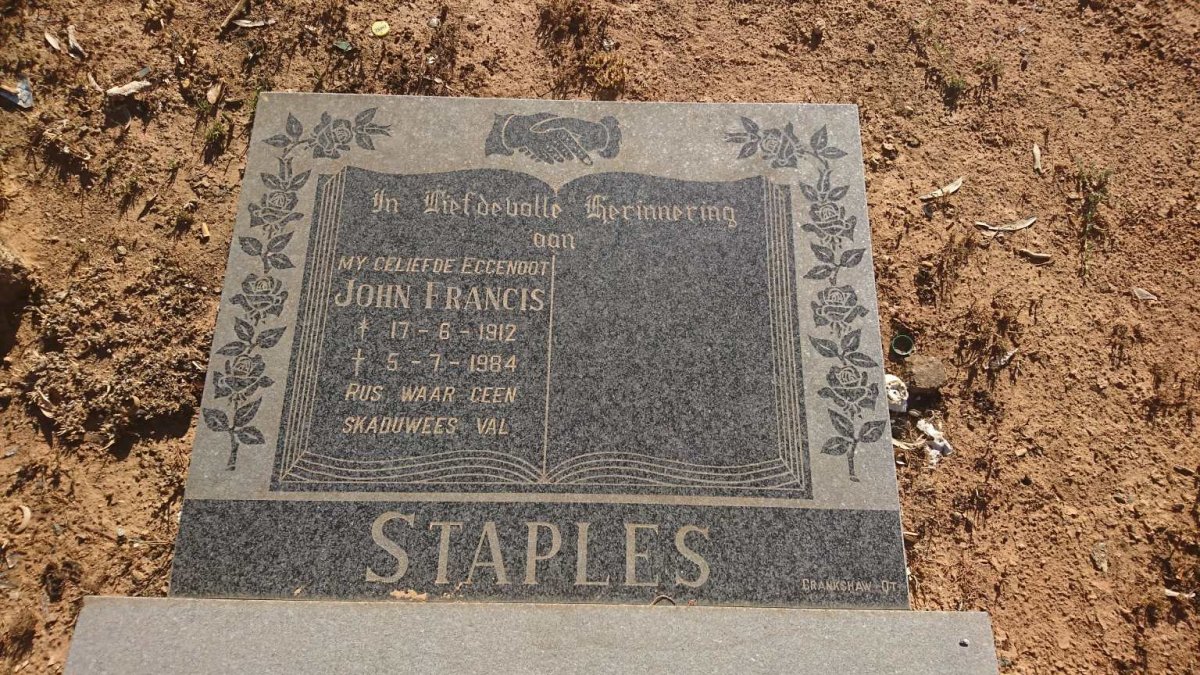 STAPLES John Francis 1912-1984
