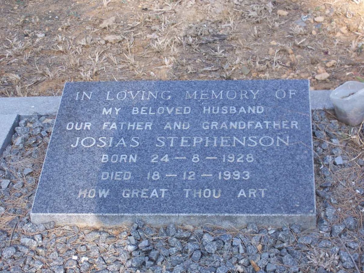 STEPHENSON Josias 1928-1993