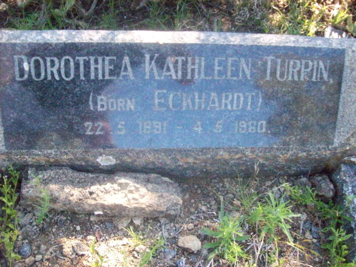 TURPIN Dorothea Kathleen nee ECKHARDT 1891-1960