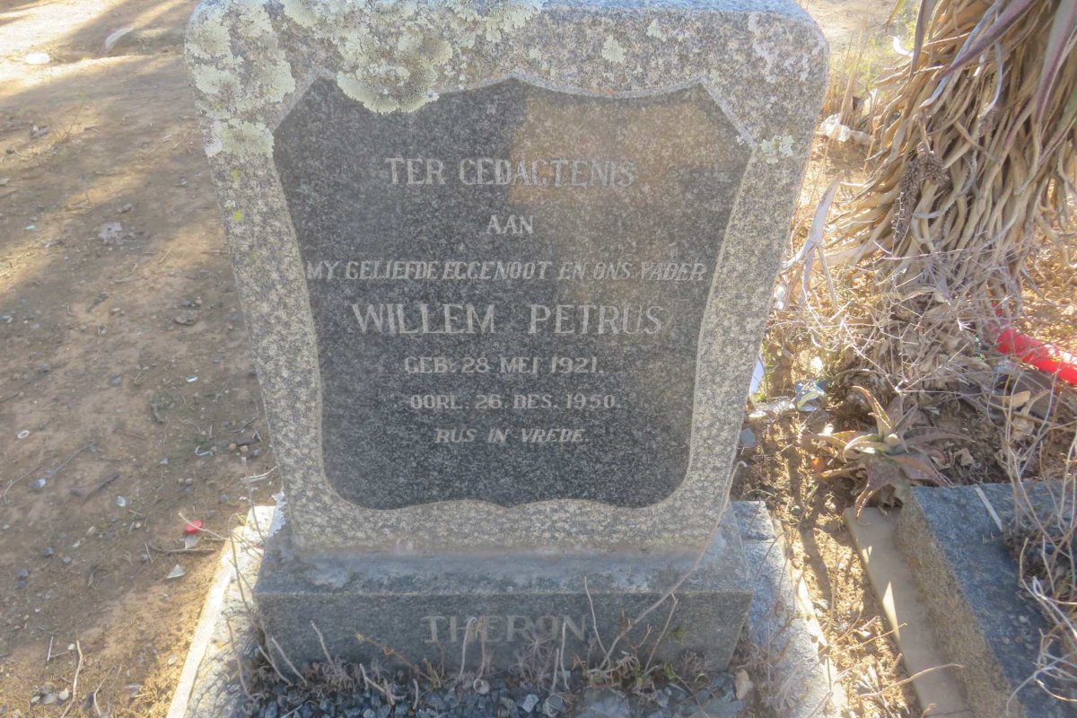 THERON Willem Petrus 1921-1950