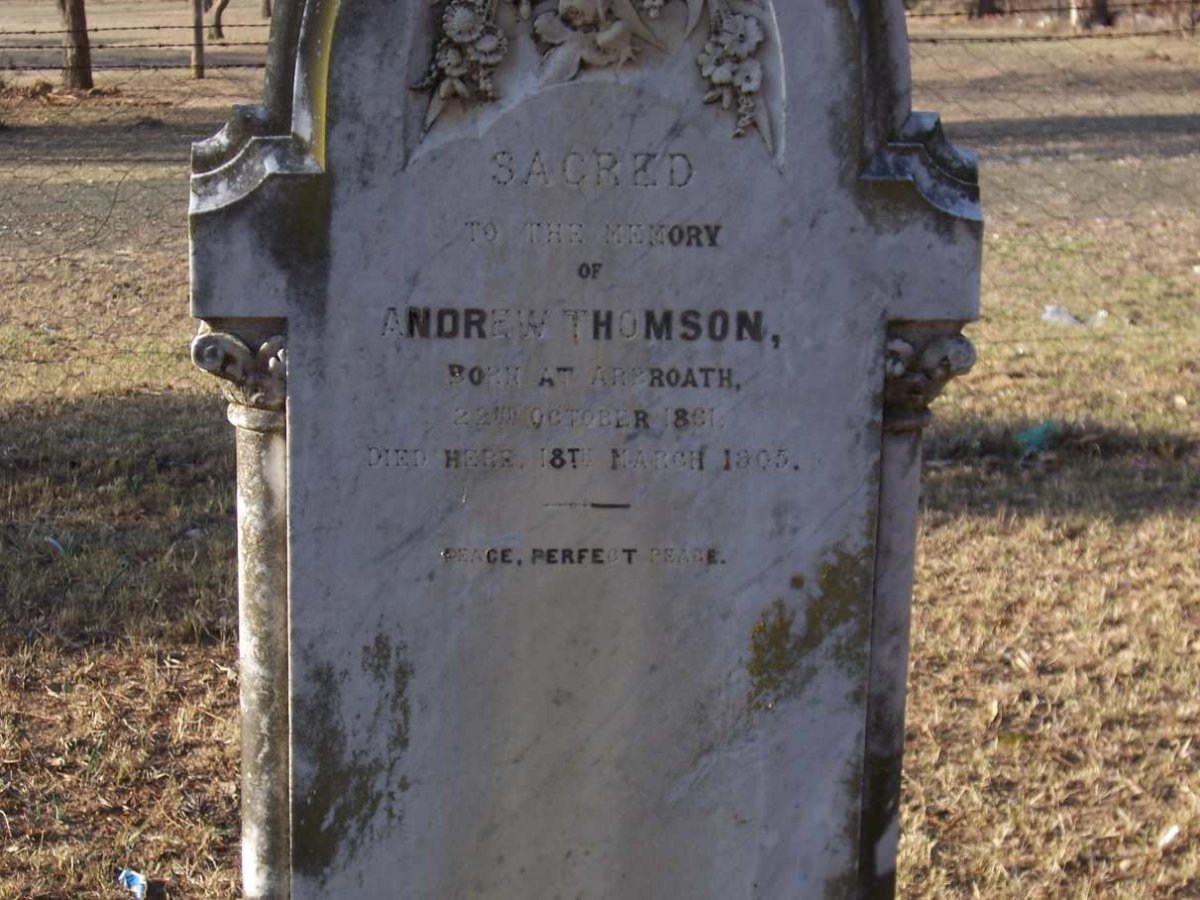 THOMSON Andrew 1861-1905