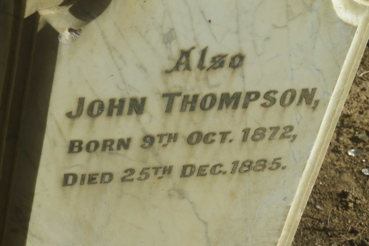 THOMPSON John 1872-1885
