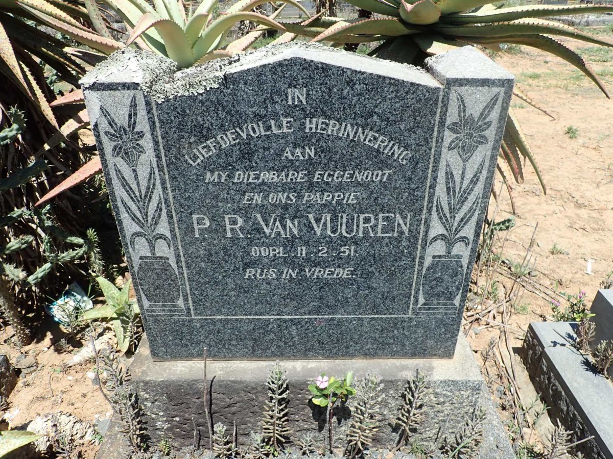 VUUREN P.R., van -1951