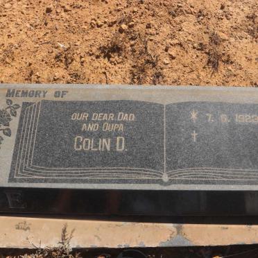 VICE Colin D. 1923- &amp; Hester M. KOEKEMOER 1942-1993