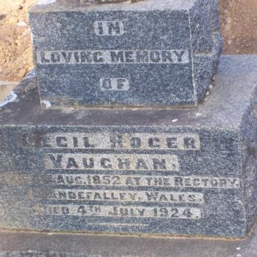 VAUGHAN Cecil Roger 1852-1924