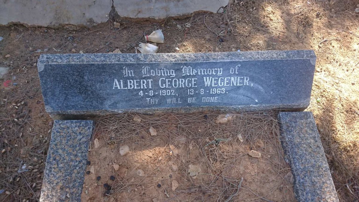 WEGENER Albert George 1902-1963