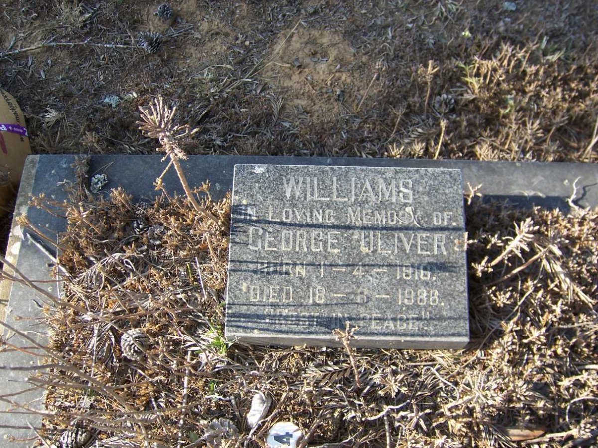WILLIAMS George Oliver 1916-1986