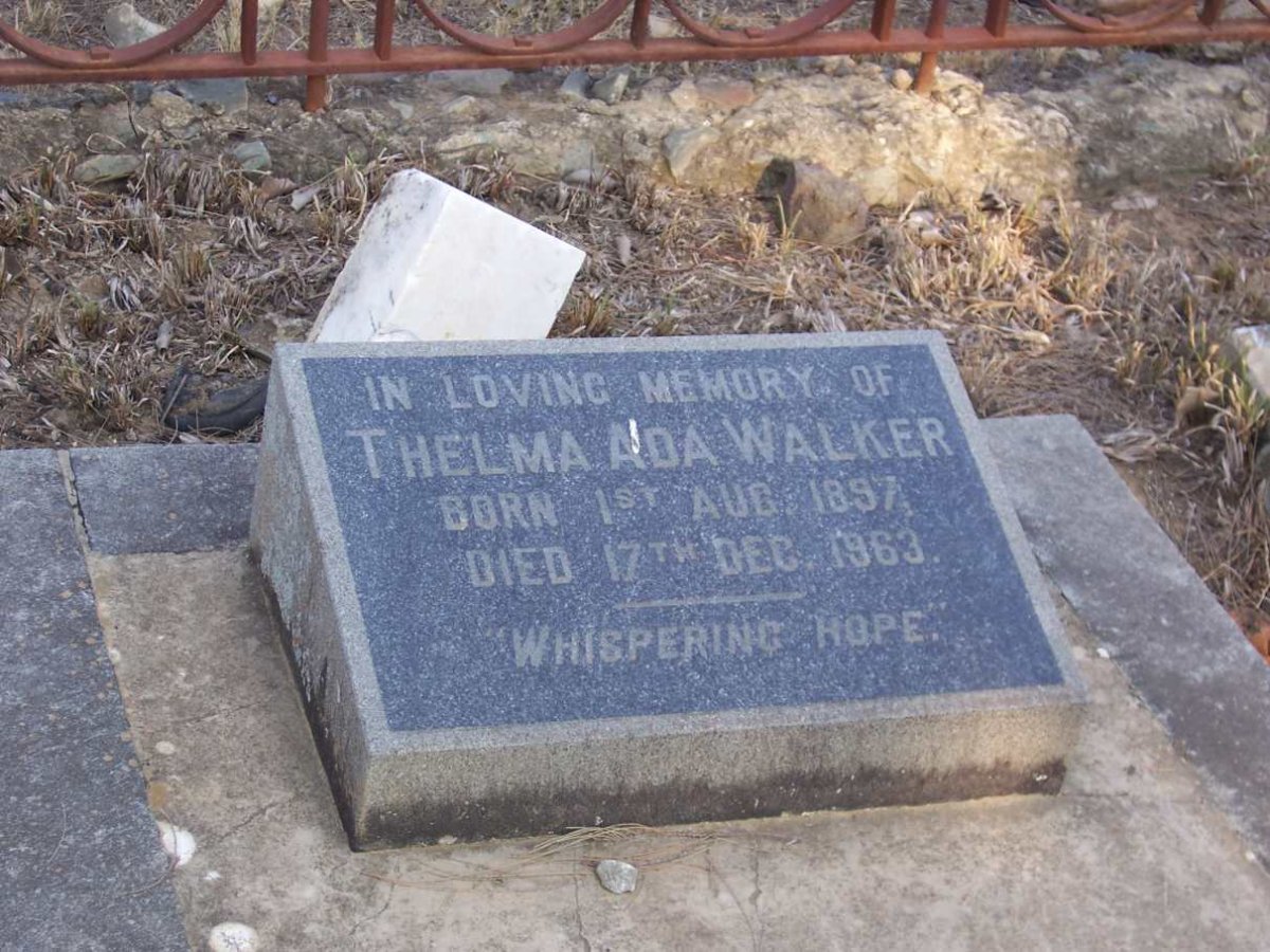WALKER Thelma Ada 1897 - 1963