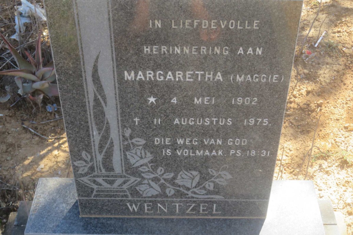 WENTZEL Margaretha 1902-1975