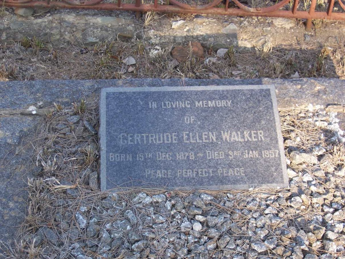 WALKER Gertrude Ellen 1878 - 1957