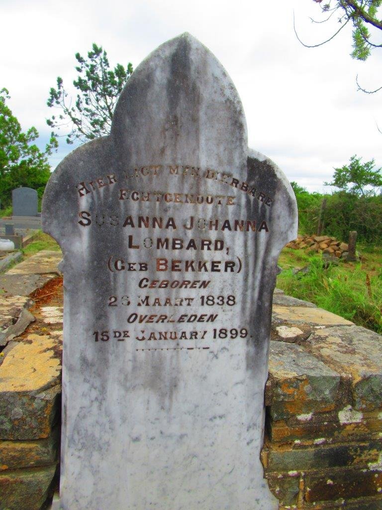 LOMBARD Susanna Johanna nee BEKKER 1838-1899