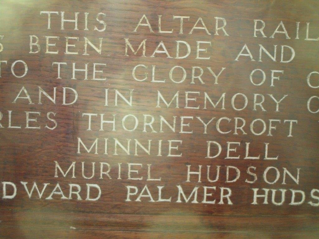 10. Altar rail