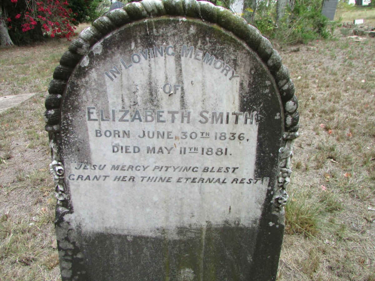 SMITH Elizabeth 1836-1881