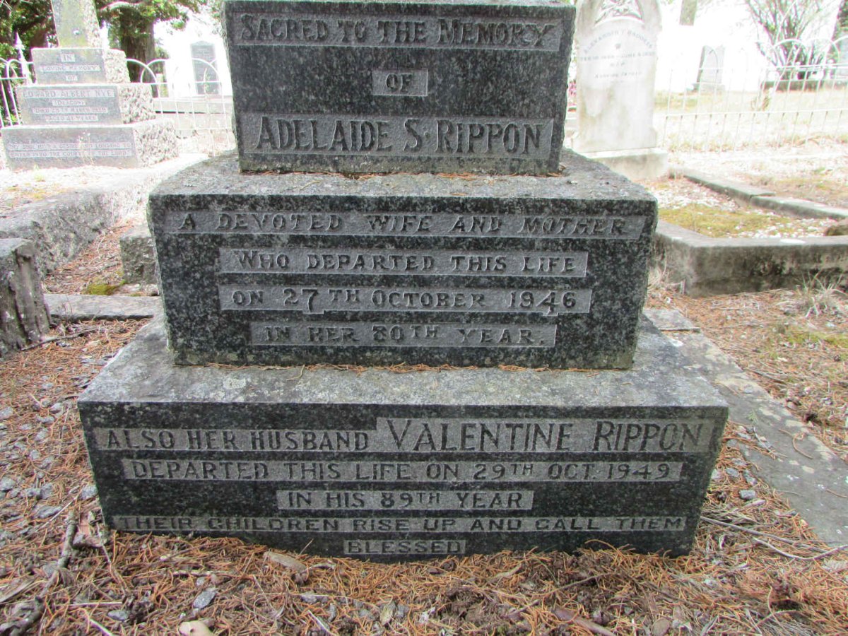 RIPPON Valentine -1949 &amp; Adelaide S. -1946