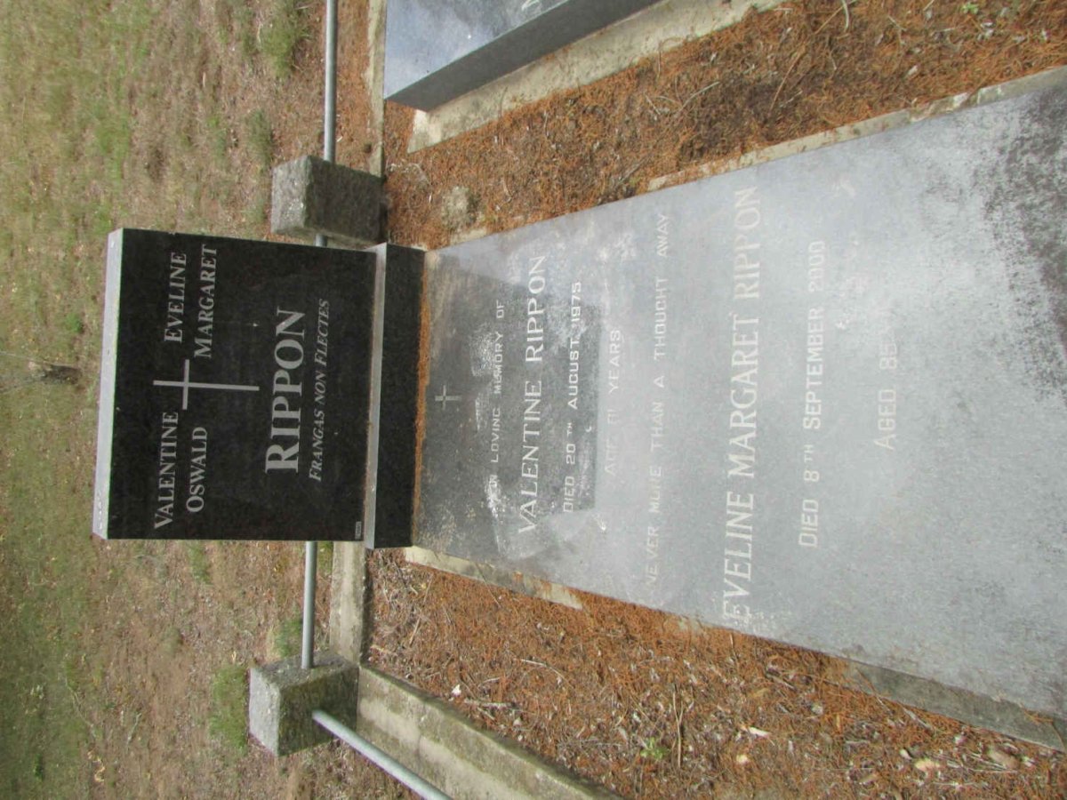 RIPPON Valentine Oswald -1975 &amp; Eveline Margaret -2000