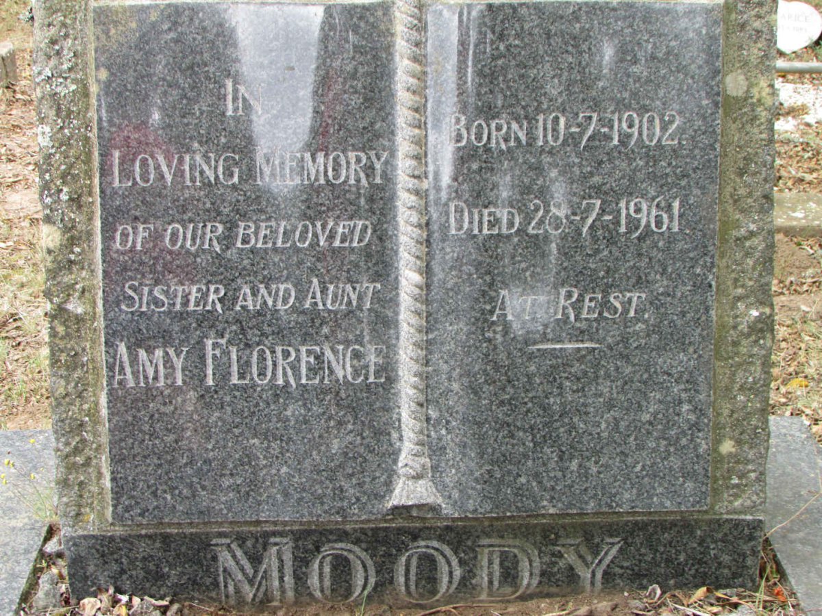 MOODY Amy Florence 1902-1961
