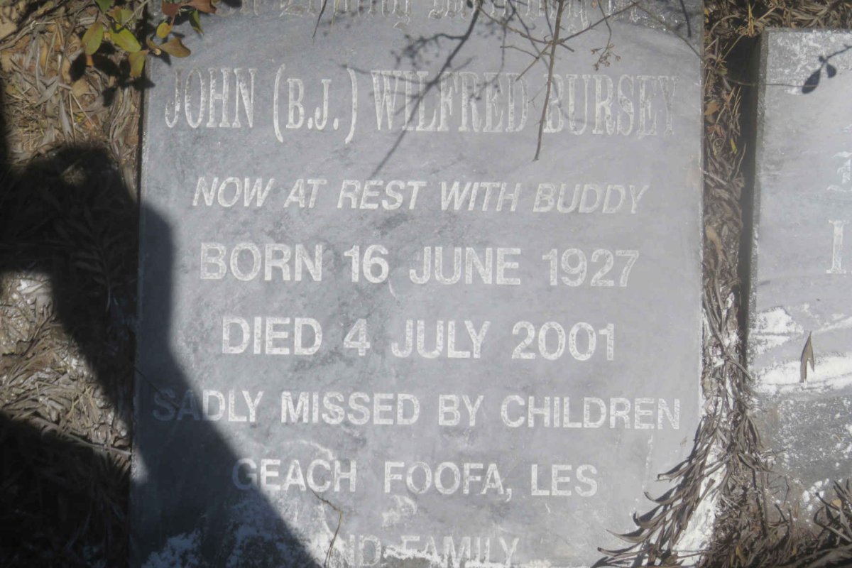 BURSEY John Wilfred 1927-2001