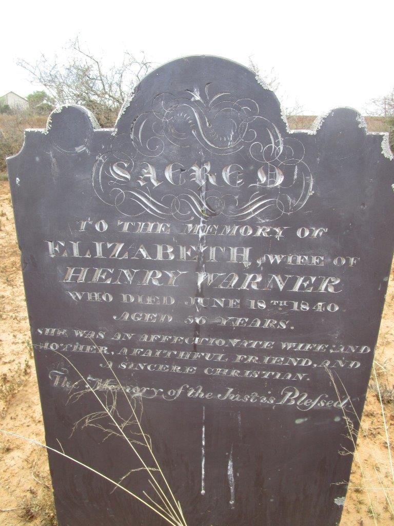 WARNER Elizabeth -1840