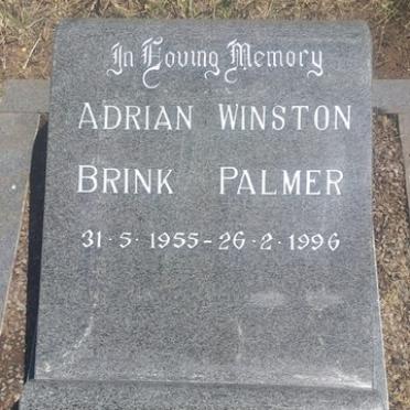 PALMER Adrian Winston Brink 1955-1996