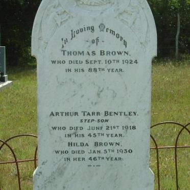 BROWN Thomas -1924 :: BENTLEY Arthur Tarr -1918 ::  BROWN Hilda -1930