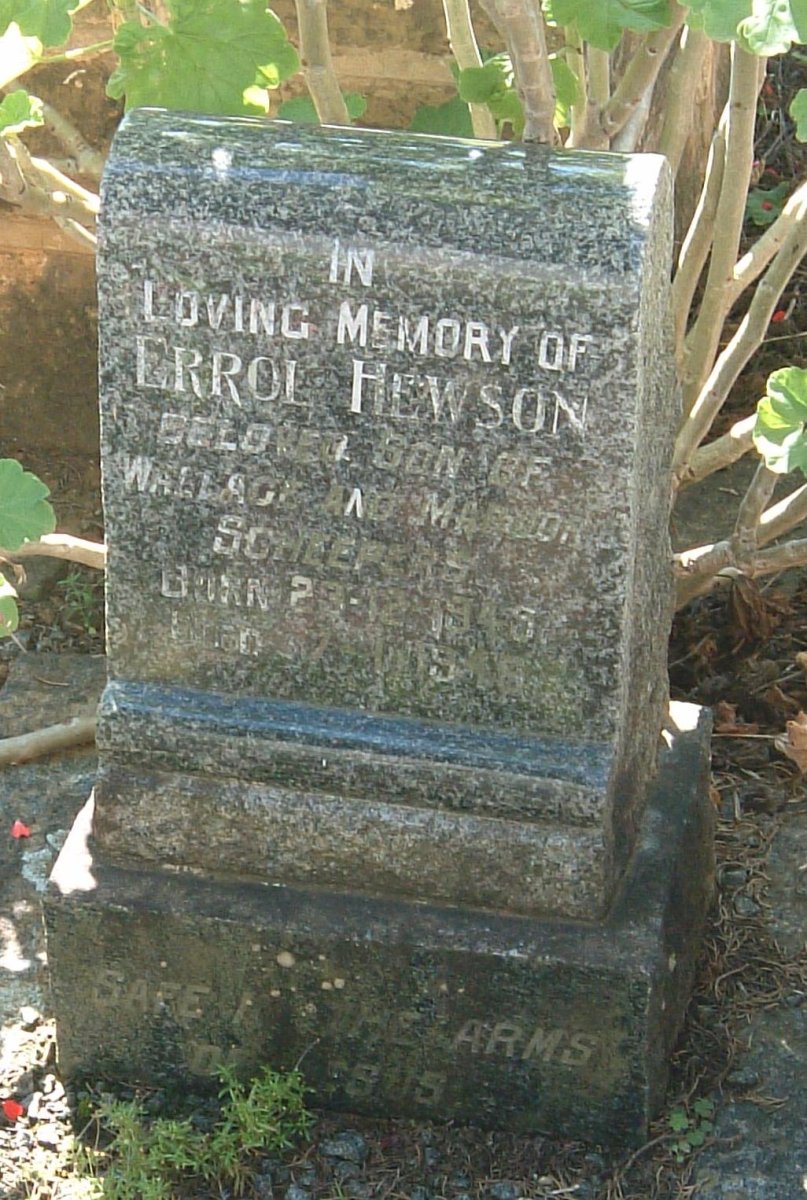 SCHEEPERS Errol Hewson 1945-19??