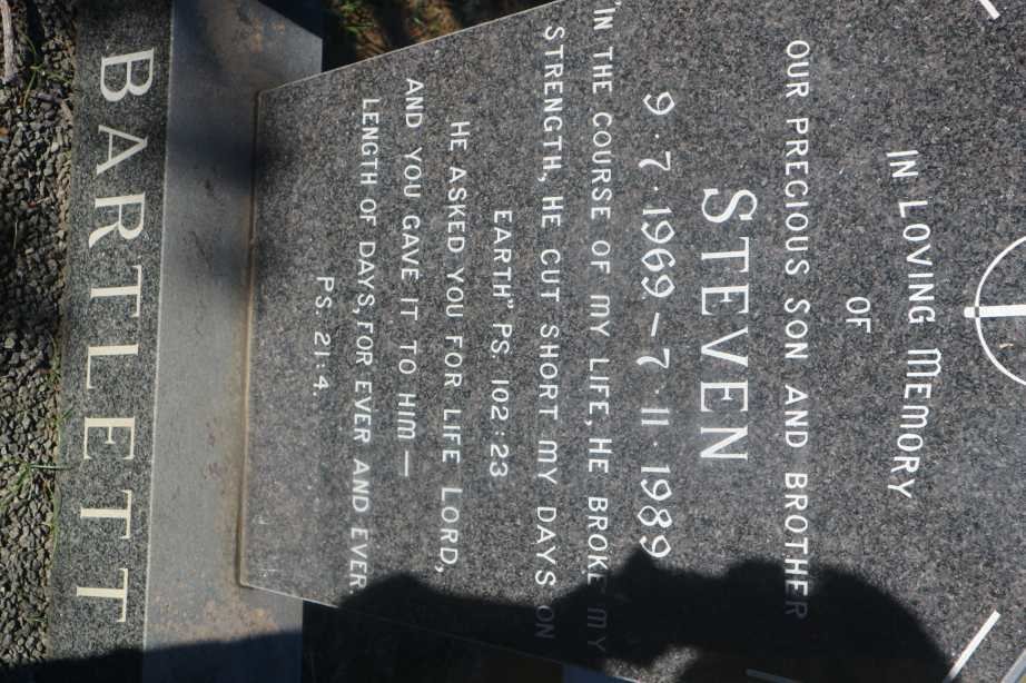 BARTLETT Steven 1969-1989