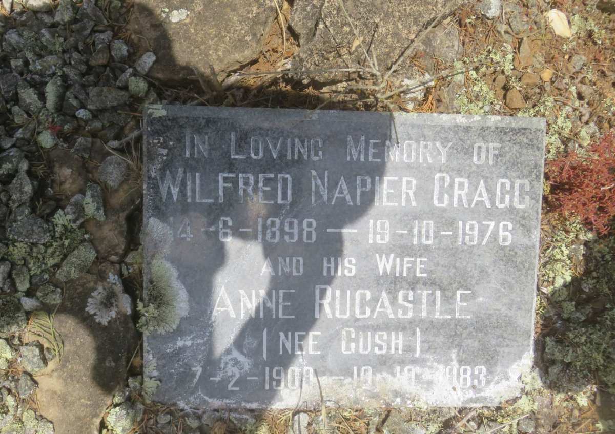 CRAGG Wilfred Napier 1898-1976 &amp; Annie Rucastle GUSH 1900-1983