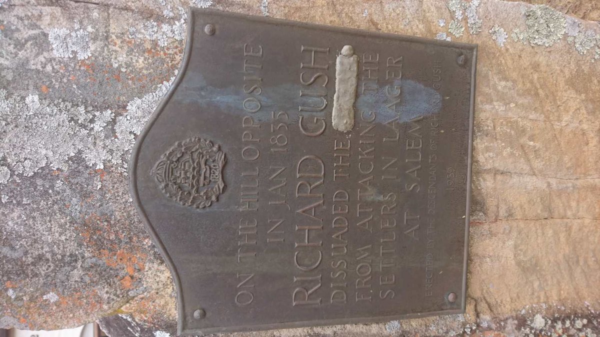 GUSH Richard: Commemorative Plaque: Richard Gush