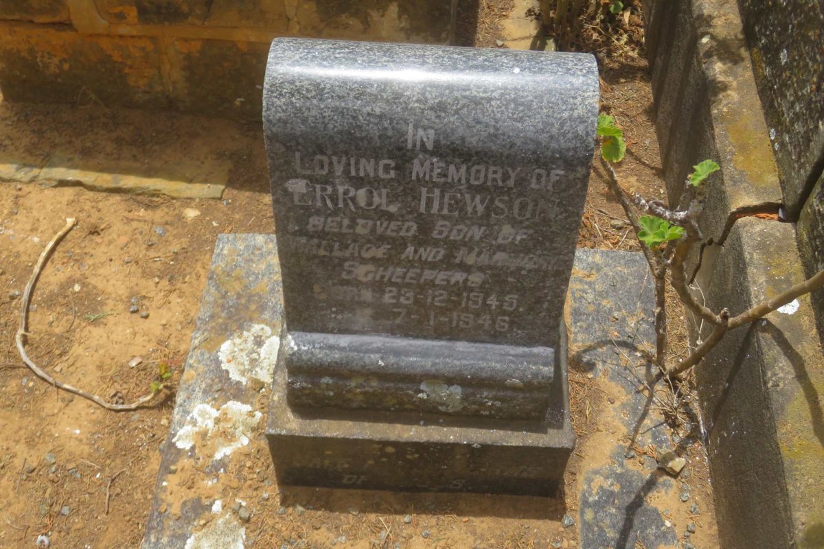 HEWSON Errol 1945-1946