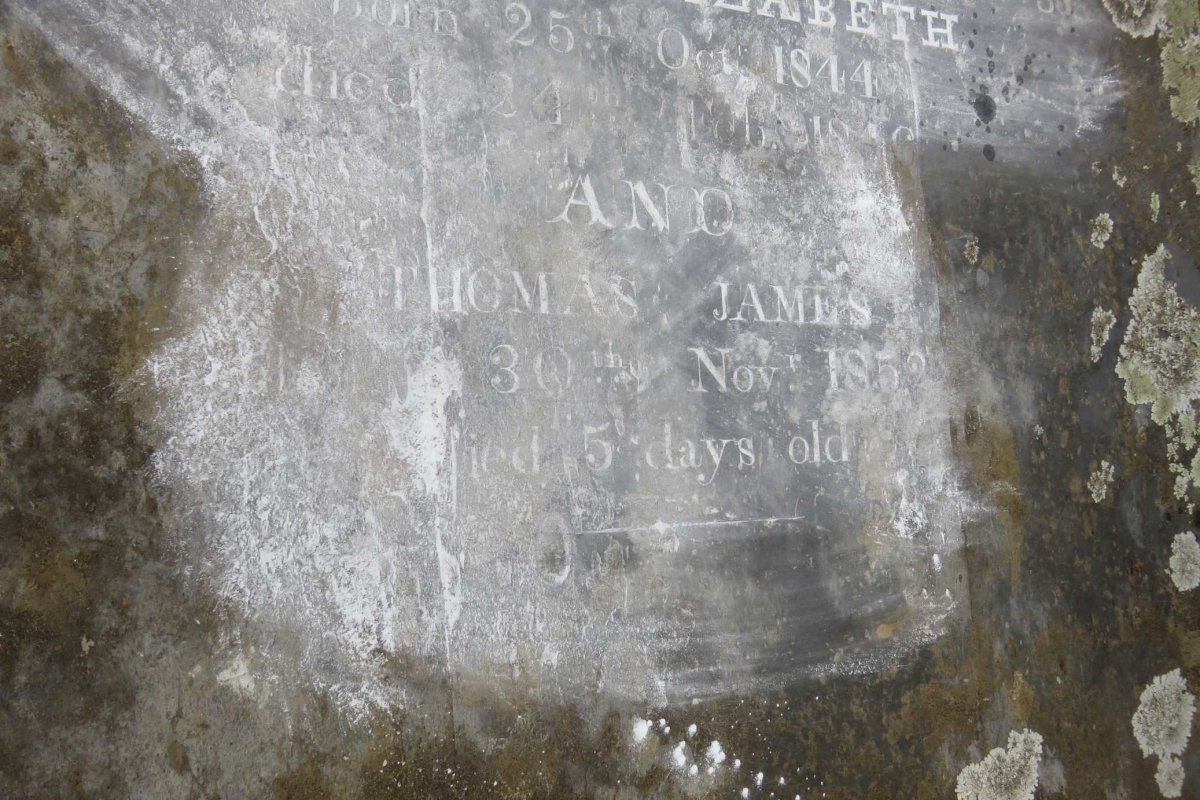 KING Thomas Sellom -1859 :: KING Judith Elizabeth 1844-1846 :: KING Thomas James -1852
