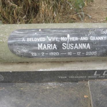 LONG Oswald Jos 1917-1974 &amp; Maria Susanna 1920-2005