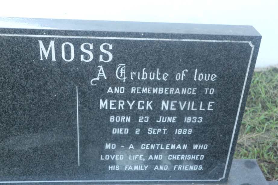 MOSS Meryck Neville 1933-1989 :: MOSS David Meryck 1959-2014