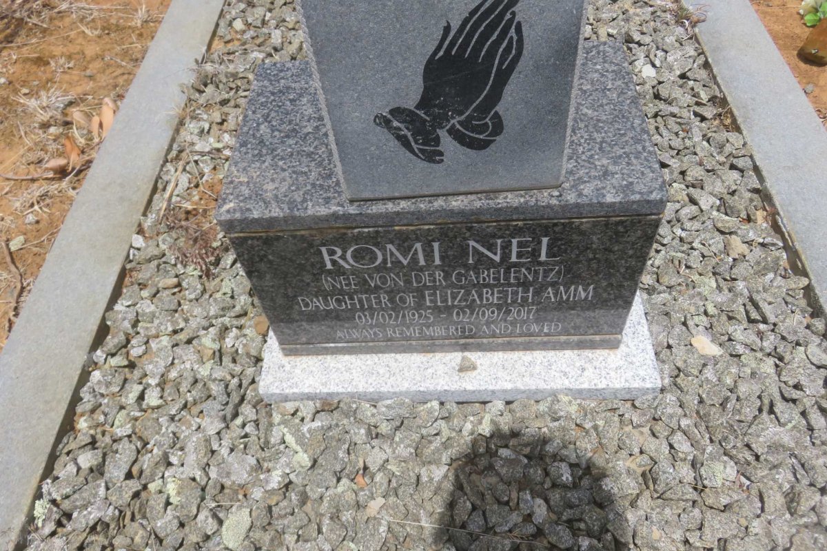 NEL Romi previously VON DER GABELENTZ nee AMM
